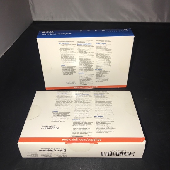 2 ~ Dell Premium Photo Paper 4"x6" 100 Sheets High Gloss 10 mil. NEW - Picture 3 of 7